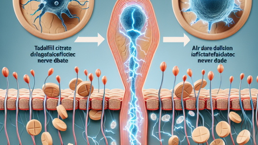 Die Wirkung von Tadalafil citrat bei Erektionsproblemen durch Nervenschäden.