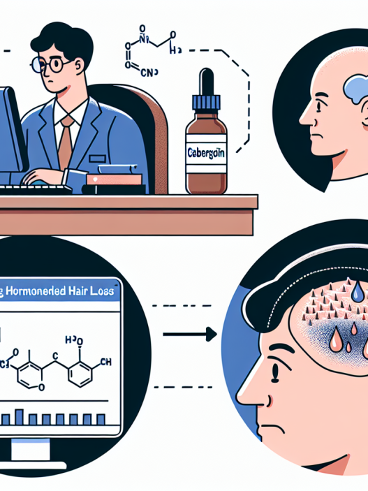 Unterstützung bei hormonell bedingtem Haarausfall durch Cabergolin.